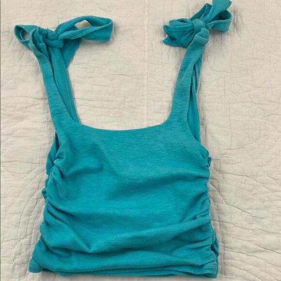 Free People Boulevard Tank in Teal size Small - Picture 4 of 11